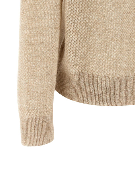 Brunello Cucinelli Waffle processing polo shirt
