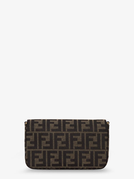 Fendi Wallet on Chain Tube FF Zucca Fabric crossbody bag