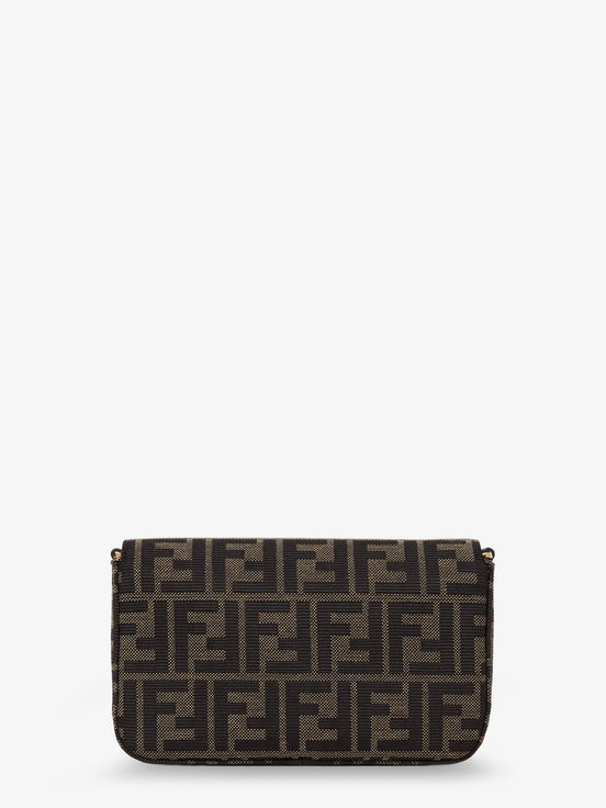 Fendi Wallet on Chain Tube FF Zucca Fabric crossbody bag