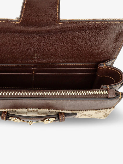 Gucci Wallet with chain and Horse Clip