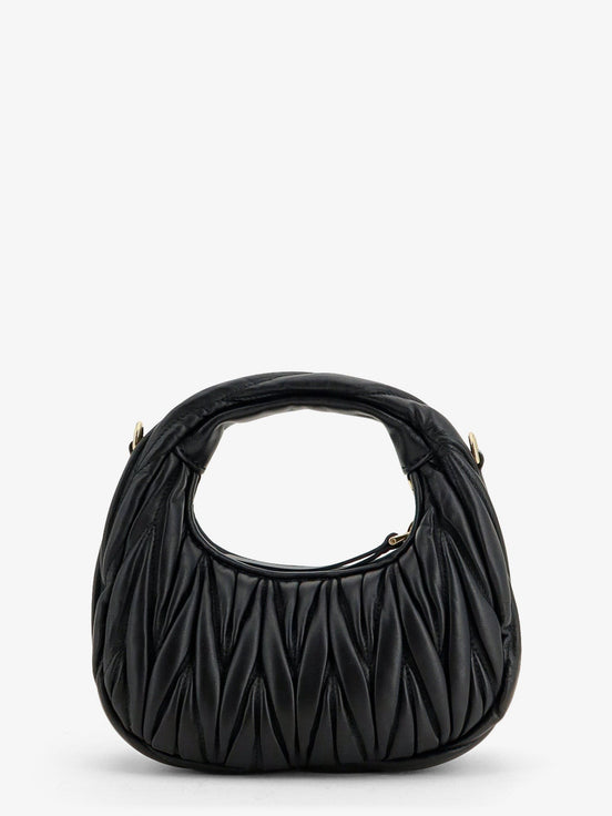 Miu Miu Wander matelassé leaher mini hobo bag