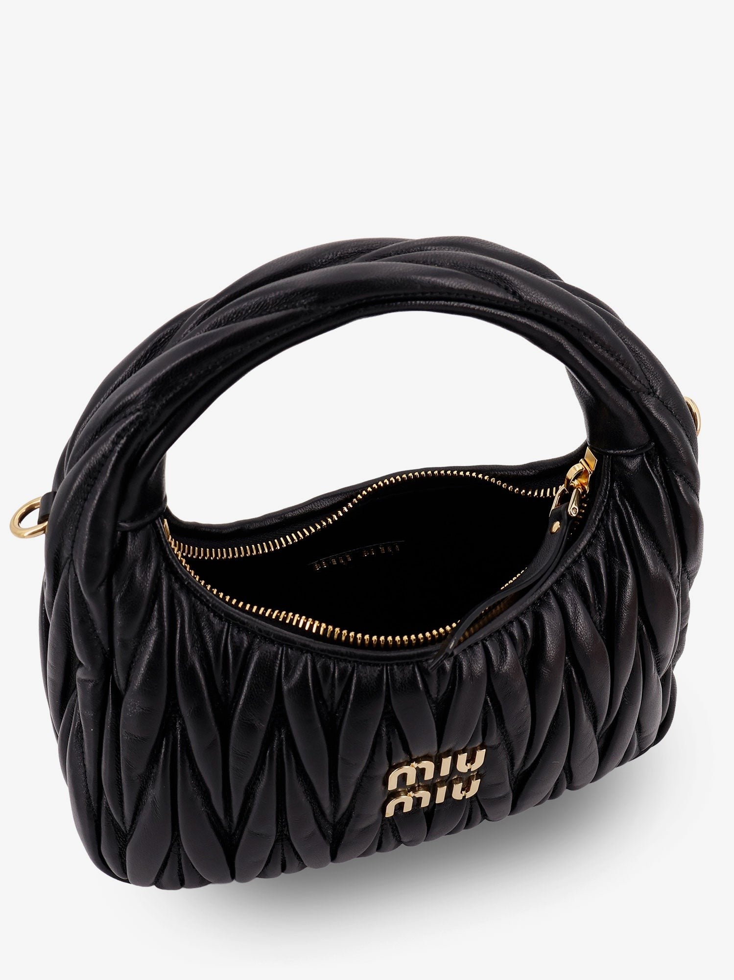 Miu Miu Wander matelassé leather crossbody bag
