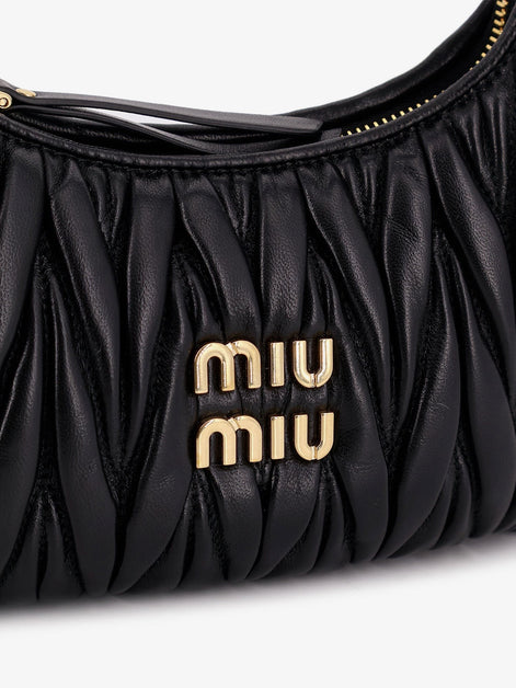 Miu Miu Wander matelassé leather crossbody bag