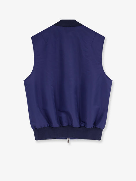 Water-repellent nylon sleeveless jacket