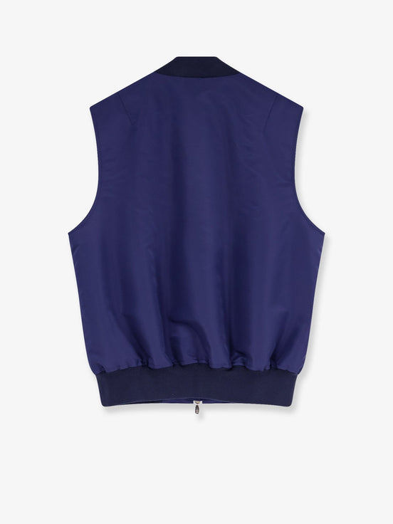 Water-repellent nylon sleeveless jacket