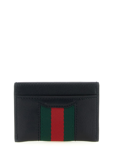 Gucci 'Web Horsebit Gucci' card holder
