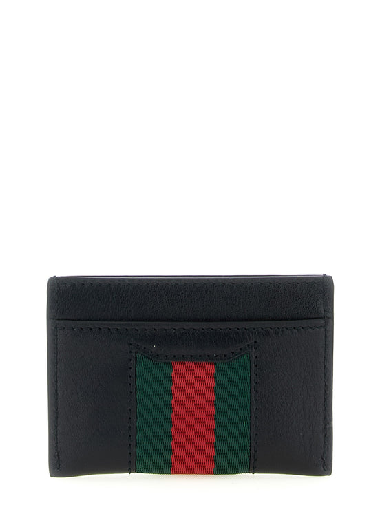 Gucci 'Web Horsebit Gucci' card holder