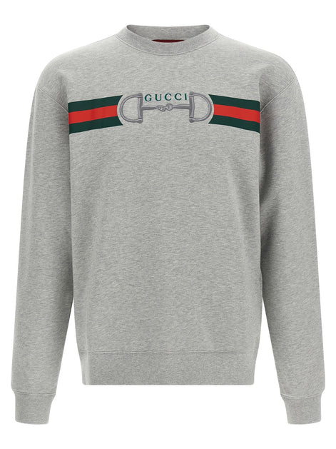 Web Ribbon and Horsebit Sweatshirt