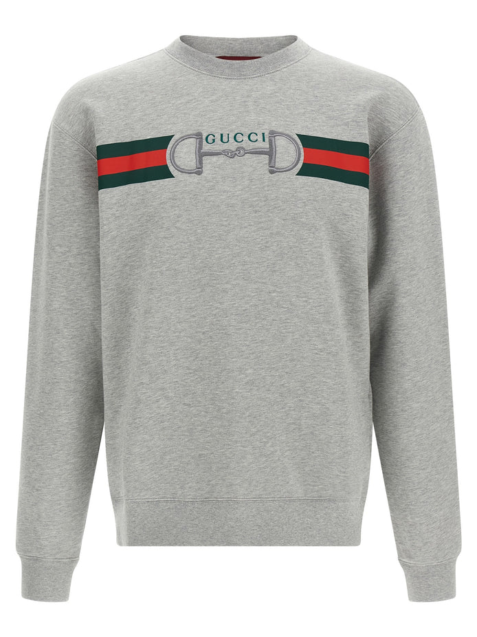 Web Ribbon and Horsebit Sweatshirt