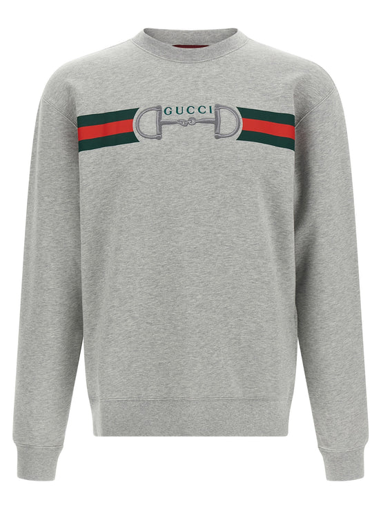 Web Ribbon and Horsebit Sweatshirt