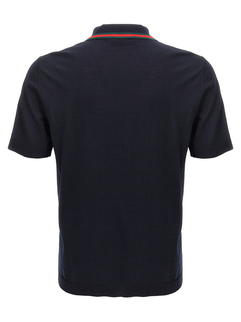 Gucci Web Ribbon Polo Shirt