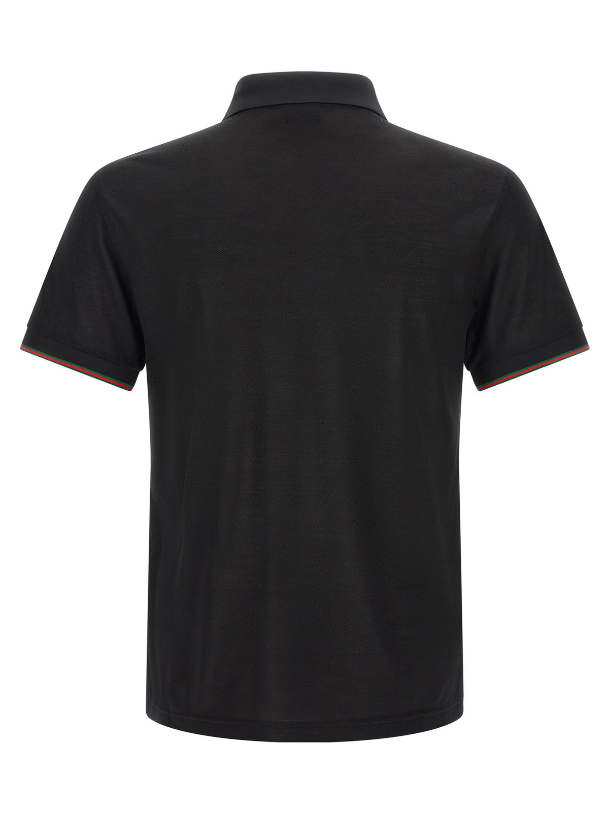 Gucci 'Web' silk jersey polo shirt