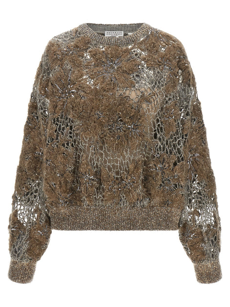 'Whispering Bloom Embroidery' sweater