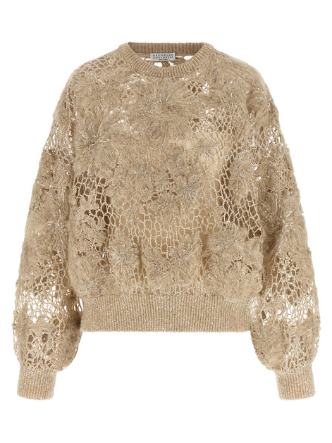 'Whispering Bloom Embroidery' sweater