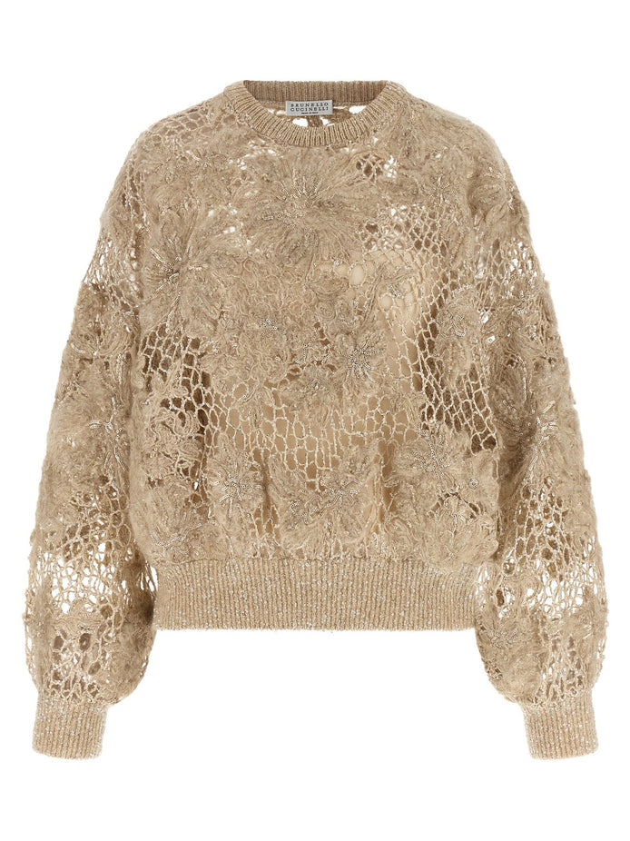'Whispering Bloom Embroidery' sweater