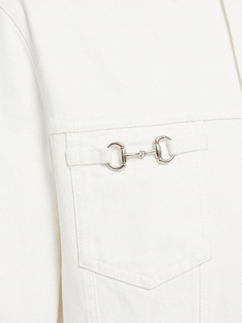 White denim jacket