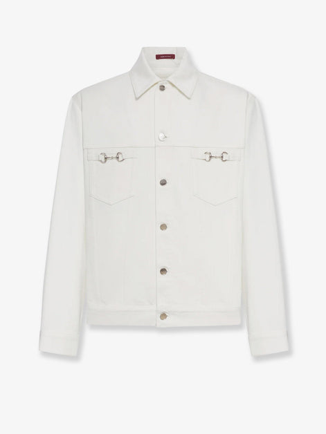 White denim jacket