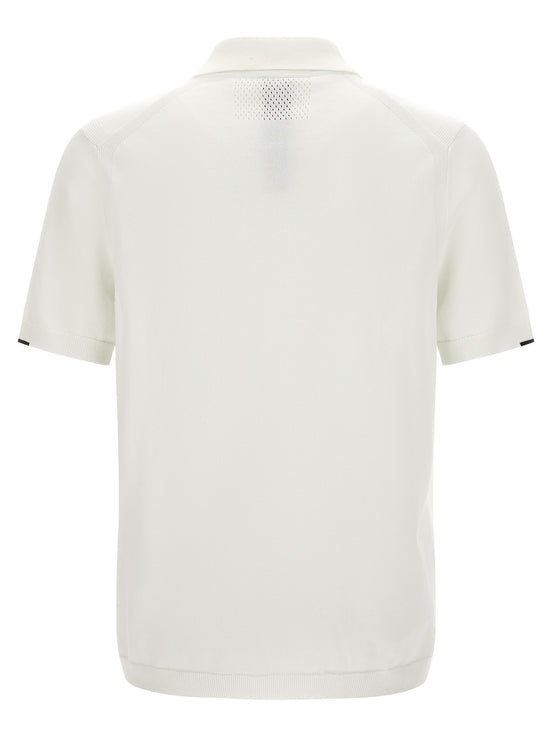 HUGO BOSS White 'Ever-X' polo shirt