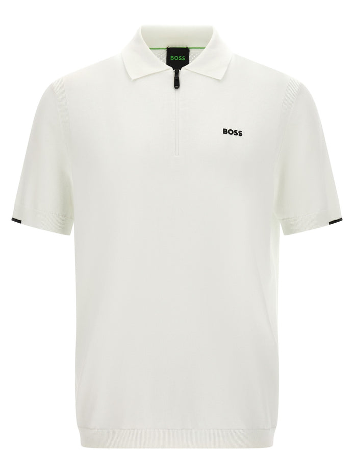 White 'Ever-X' polo shirt
