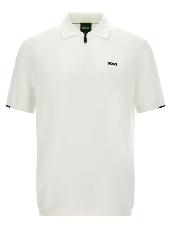 White 'Ever-X' polo shirt