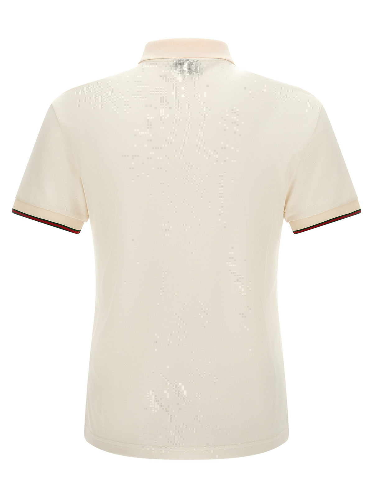 Gucci White 'Web' polo shirt