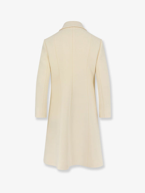 Gucci White wool crêpe coat