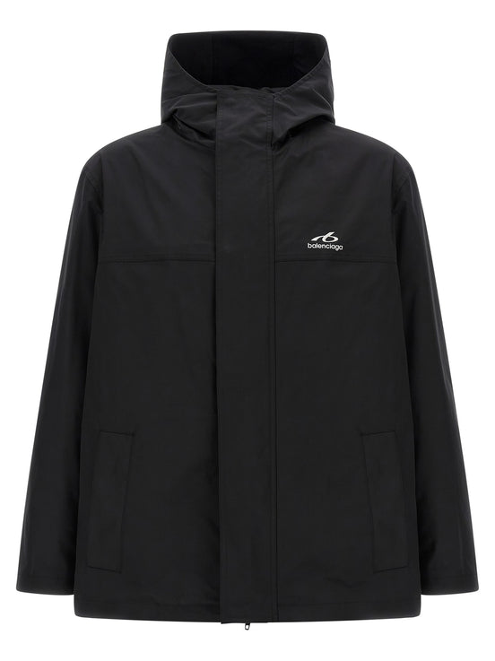 Windbreaker with logo