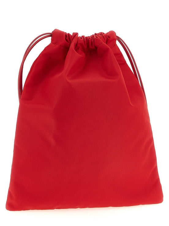 'Wish in Re-Nylon' pouch with logo