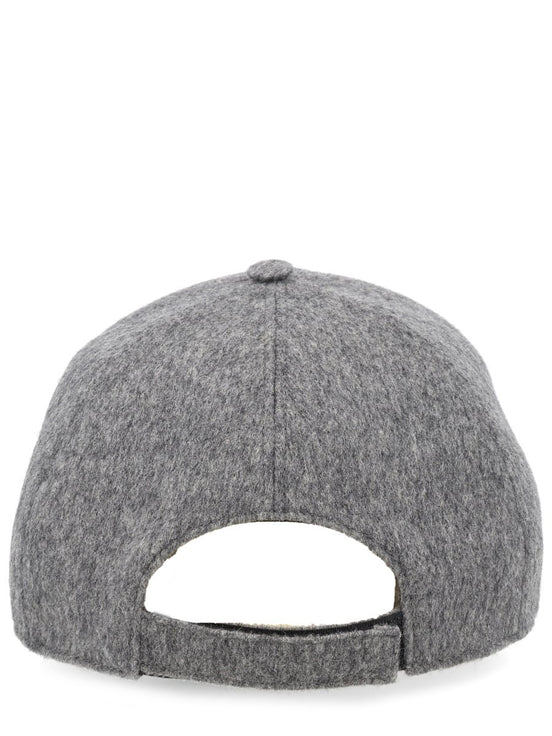 WOOL AND CASHMERE BASEBALL HAT