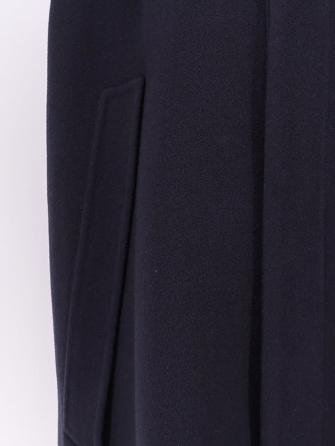 Bottega Veneta Wool and cashmere cape with Intrecciato leather detail