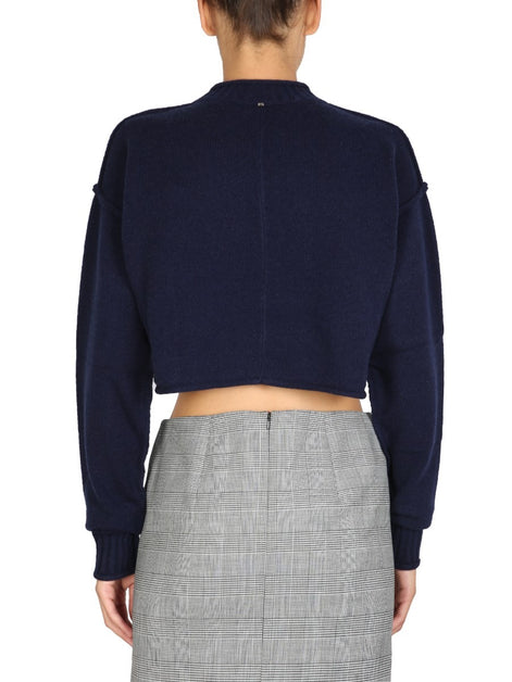 WOOL AND CASHMERE CREW NECK SWEATER