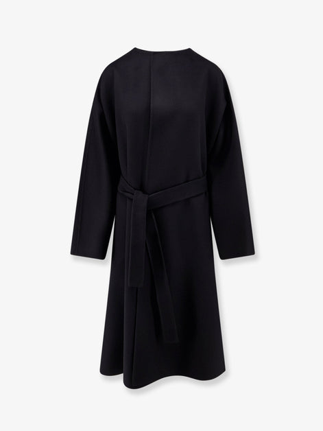 Wool and silk blend coat