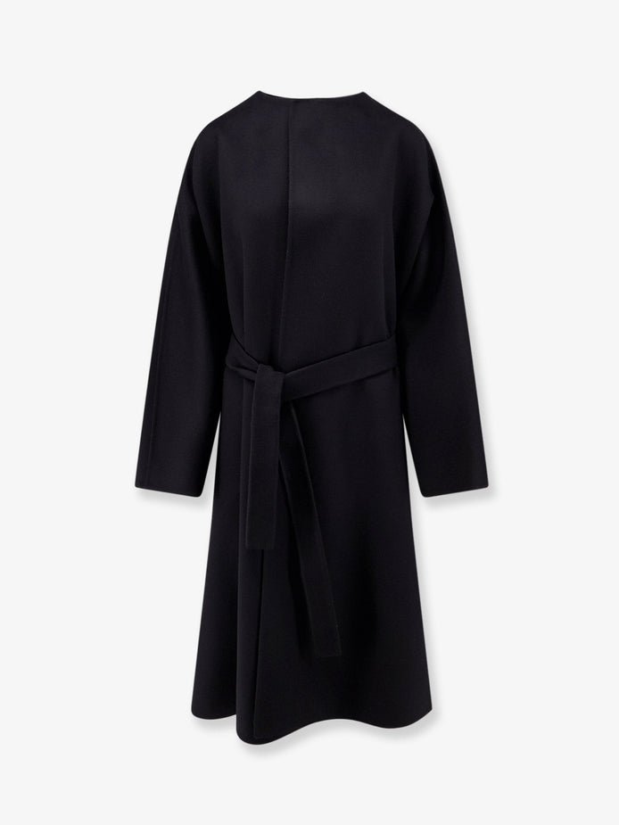 Wool and silk blend coat