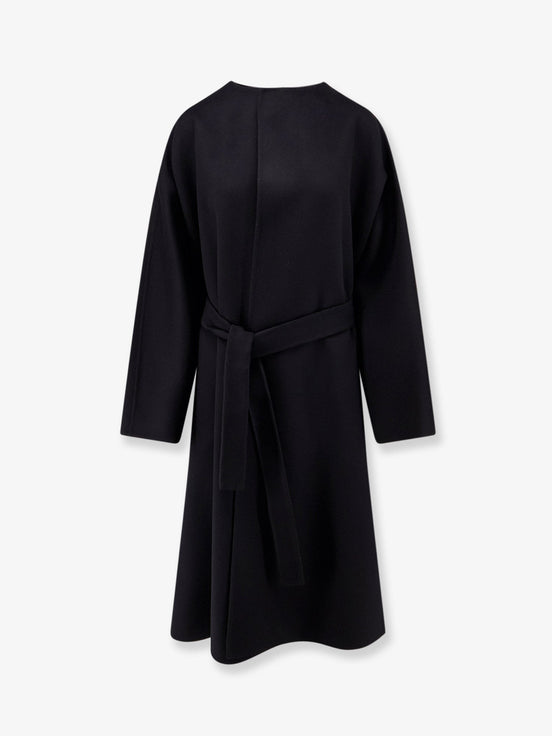 Wool and silk blend coat