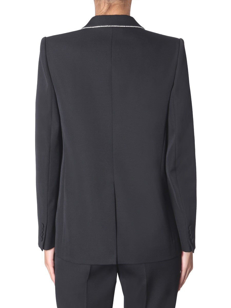 WOOL BLAZER WITH STRASS