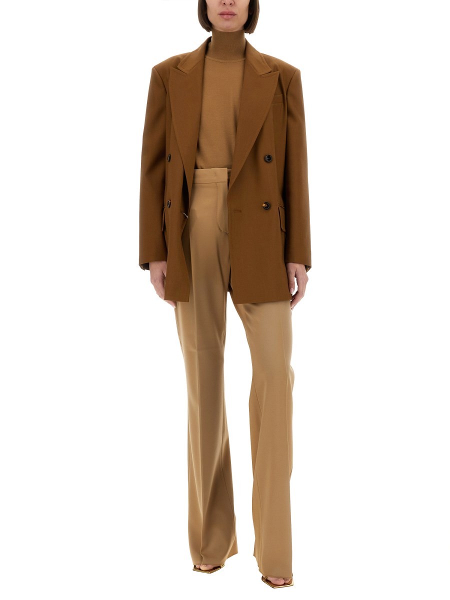 WOOL BLEND DOUBLE-BREASTED JACKET