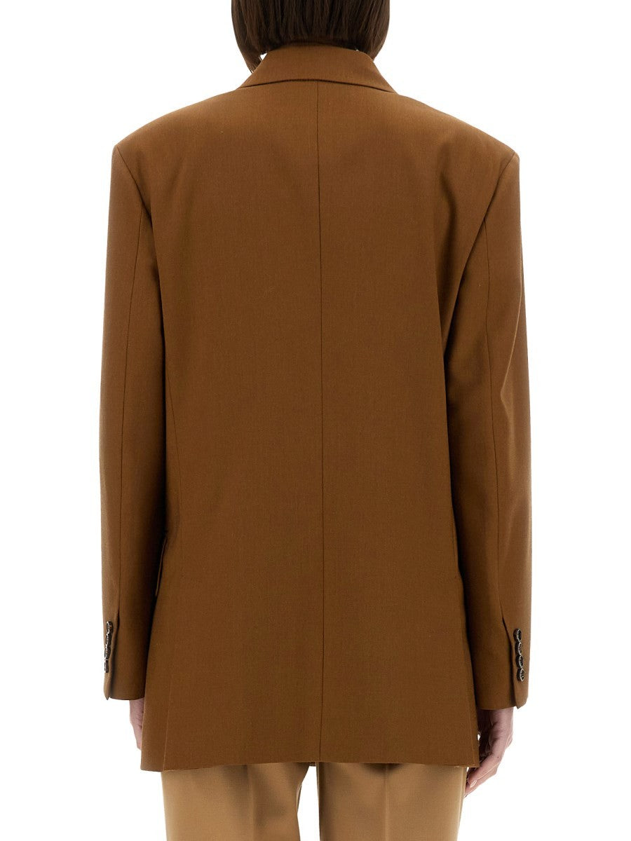 WOOL BLEND DOUBLE-BREASTED JACKET