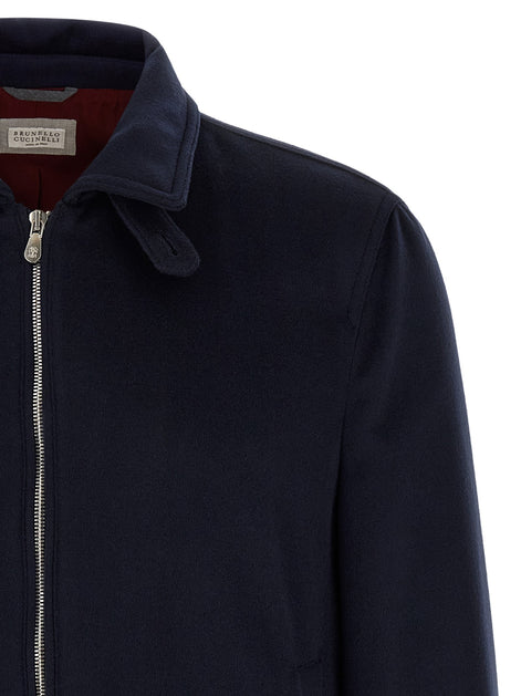 Brunello Cucinelli Wool bomber beaver