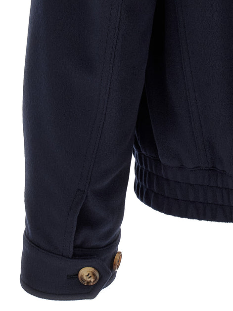 Brunello Cucinelli Wool bomber beaver