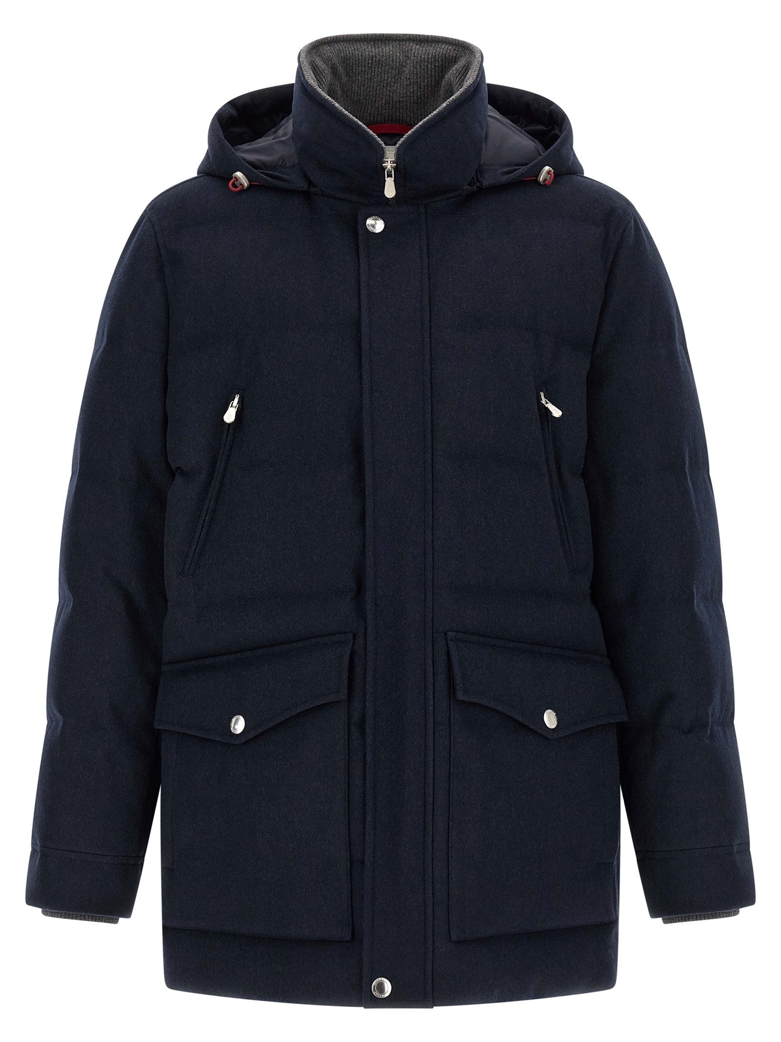 Wool flannel parka