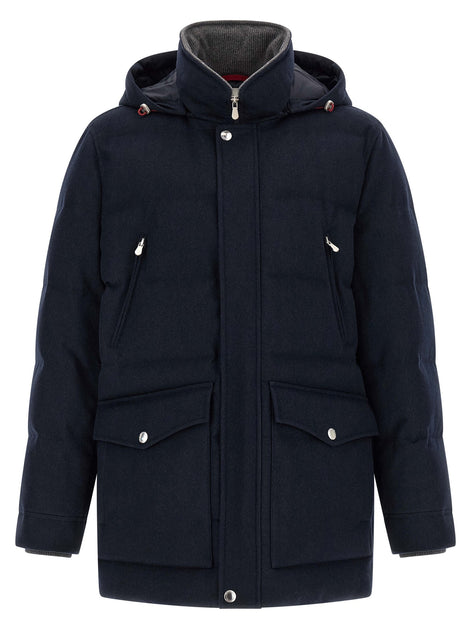 Wool flannel parka