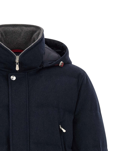 Wool flannel parka