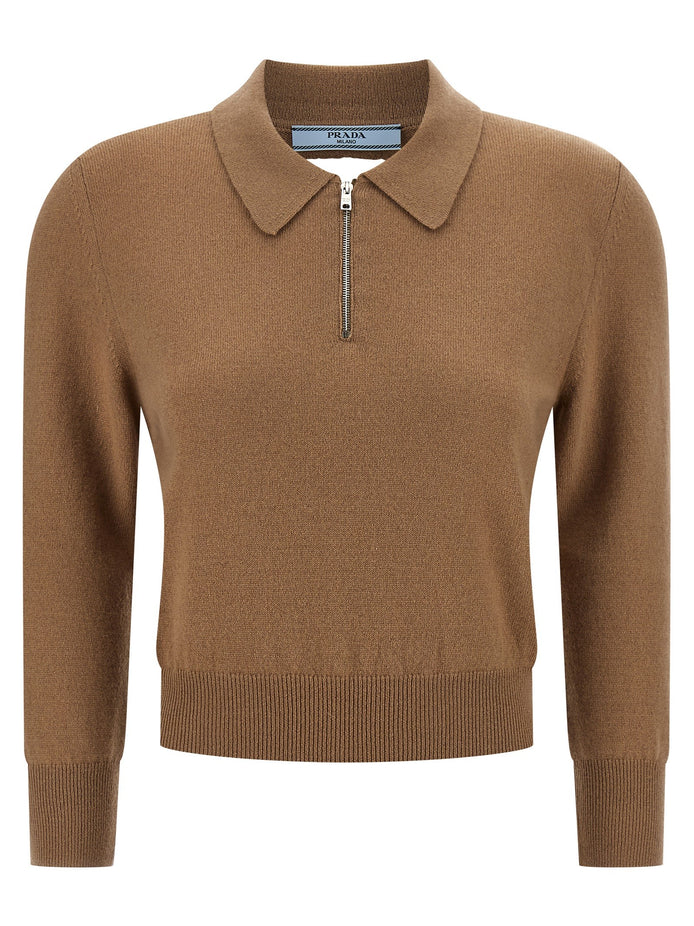 Wool polo shirt