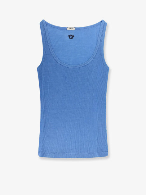 Wool tank top with back logo