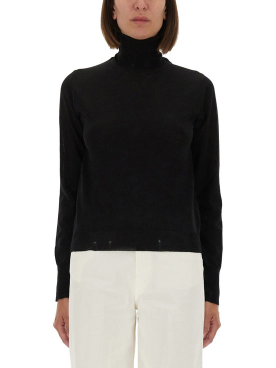 WORN EFFECT WOOL SWEATER
