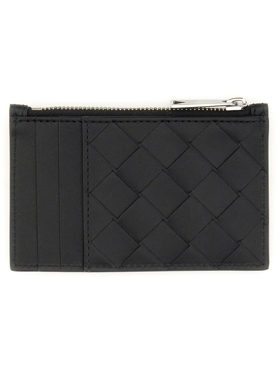 WOVEN CARD HOLDER WITH ZIPPER