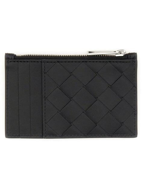 WOVEN CARD HOLDER WITH ZIPPER