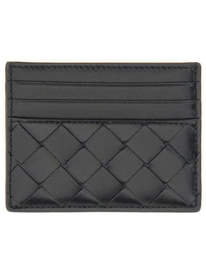 WOVEN LEATHER CARD CASE