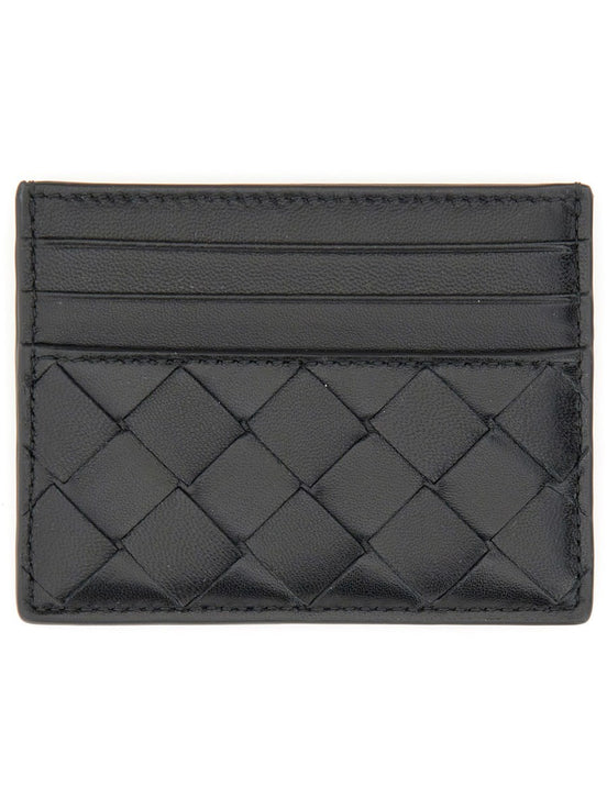 WOVEN LEATHER CARD CASE