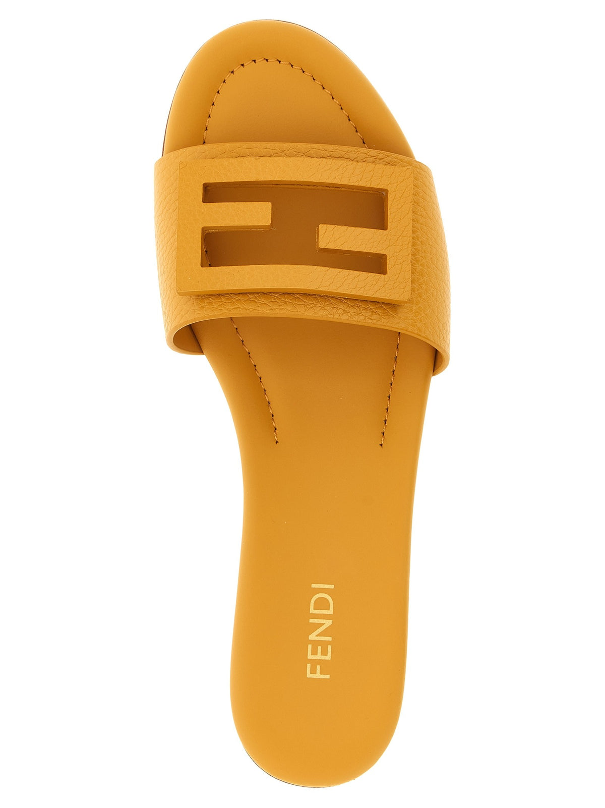 Fendi Yellow 'Tube' slides